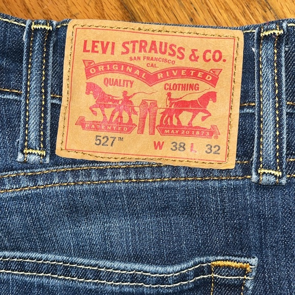 Levi's 527 Blue Bootcut Denim Jeans Classic Style size 38 - Picture 4 of 14